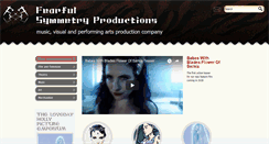 Desktop Screenshot of fearfulsymmetryproductions.co.uk