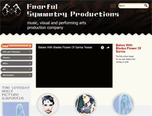 Tablet Screenshot of fearfulsymmetryproductions.co.uk